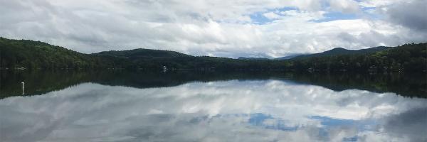 Lake Morey in Fairlee, Vermont. Photo by Mark Mitchell of Lake Champlain Sea Grant & Vermont DEC Lake Morey